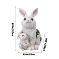 thumbnail image 3 of SLYNSHome Solar Garden Bunny Statues Outdoor Decor Easter Bunny Yard Decorations for Patio Rabbit Figurines with LED Light Birthday Gifts for Women Mom Grandma, 3 of 9