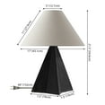 thumbnail image 3 of Safavieh Renzo 17" Modern Resin Table Lamp, Black, 3 of 4
