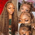 thumbnail image 1 of Pelucas con encaje en la parte delantera ZZMDS, 66 cm, Highlight Ombre Deep Wave #4 /27, 1 of 6