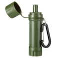 thumbnail image 1 of Outdoor Water Filter Straw Emergency Survival Equipment Field Portable Life Water Filtration System Purifier Olive Green 105MM, 1 of 5