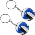 thumbnail image 3 of 4 Pcs Volleyball and Basketball Keychains Multi-Function Small Bag Pendant Sports Backpack Keyring Gifts for Fans, 3 of 6