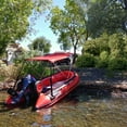 thumbnail image 4 of ALEKO BSTENT250R Summer Canopy Boat Tent Sun Shelter Sunshade for Inflatable Boats, Red, 4 of 12