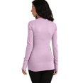 thumbnail image 3 of J. METHOD Women's Snap Button Cardigan Long Sleeve Knit Ribbed Sweater NEWJ181 Mauve S, 3 of 5