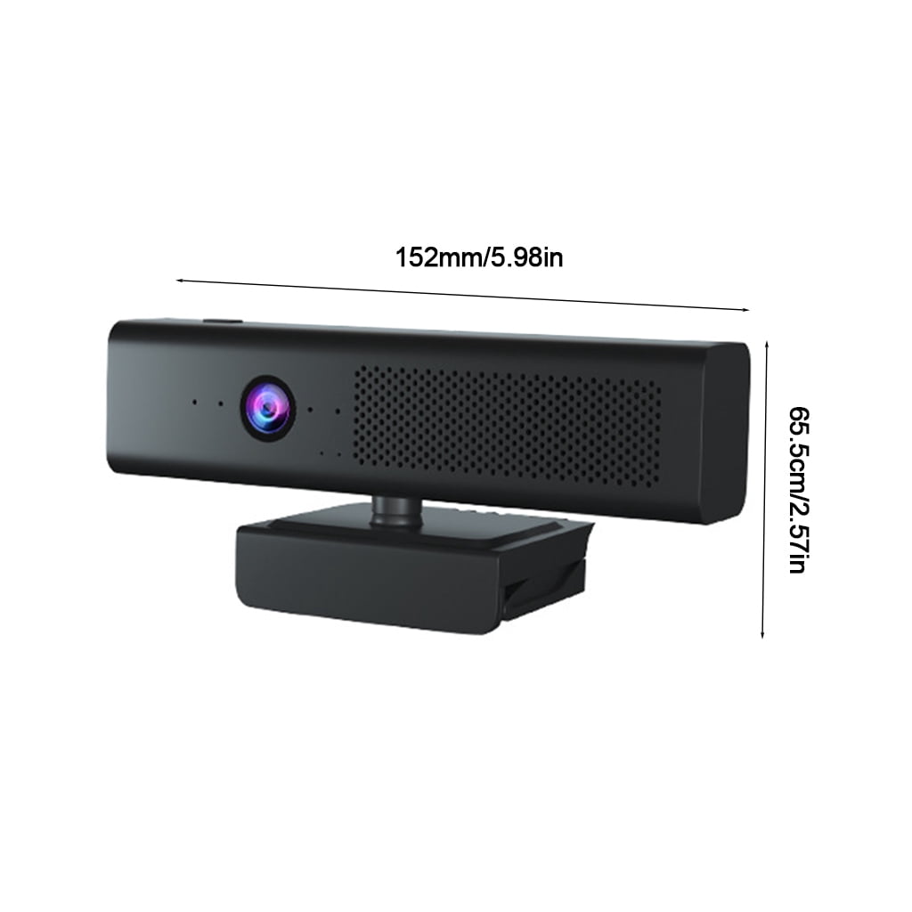 Yammee 1080P Webcam 3-in-1 Mic Speaker Camera Plug&for play for Computer Laptop Desktop