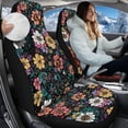 thumbnail image 2 of Uorisanigo Car Seat Covers, High Back Stretchy Front Seat Protectors Cover, 2pcs Colorful Flowers Bucket Seats Covers for Cars, Trucks, Van, SUV, Easy to Install, 2 of 7