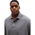 thumbnail image 2 of Polo de rugby Tommy Hilfiger para hombre Solid Ivy, gris, XLT, 2 of 4