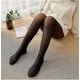 thumbnail image 3 of Fleece Lined Tights Women Winter Sheer Warm Pantyhose Footless Tights Fake, 3 of 5