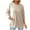 White, variant on FAIWAD Women Fall Rib Long Sleeve Pullover Casual Basic Round Neck Solid Color Tops Loose Outfit with Pocket