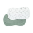 thumbnail image 5 of Lulujo - 2-pack Burp Cloths - Kitty+Flower, 5 of 5