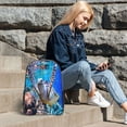 thumbnail image 6 of Easygdp Sea Turtle Swims Clear Backpack, Transparent Bookbag for School for Women Men, Capacity Clear Bag for College, Travel, 6 of 7