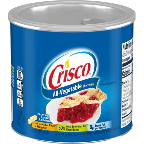 Crisco All-Vegetable Shortening, 16 OZ