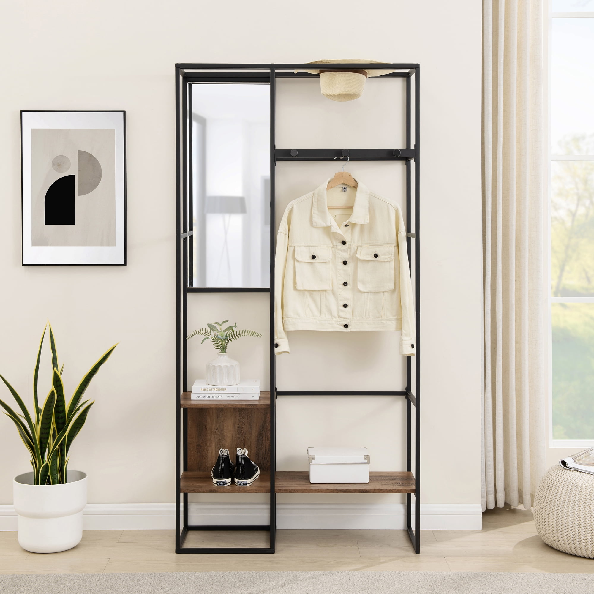 【佐藤⭐︎次郎】ウッドブラインド#A、#C、#E Walker Edison Furniture Company Dark Walnut Wood and Metal