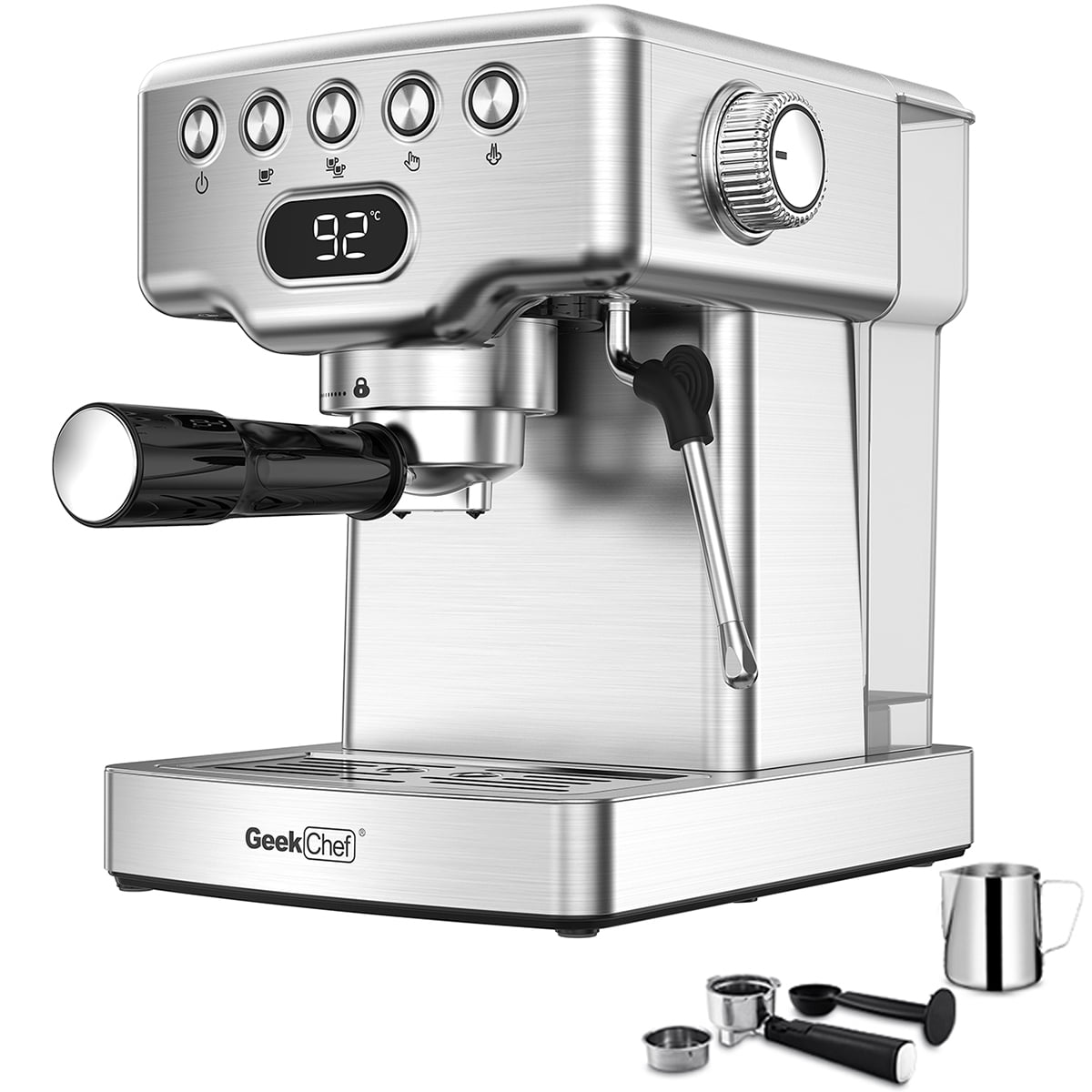 ZPL 2 In 1 Espresso Machine,20 Bar Espresso Coffee Machine With Milk