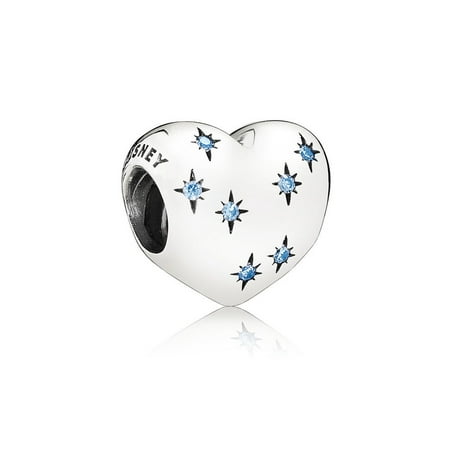 Cinderella Heart Silver Charm - 791593CFL