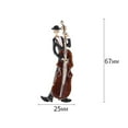 thumbnail image 6 of Mosey Creative Enamel Cello Musician Shape Brooch Character Pin Dress Coat Shawl Lapel Pin Outfit Badge Accessories Jewelry Gift, 6 of 8