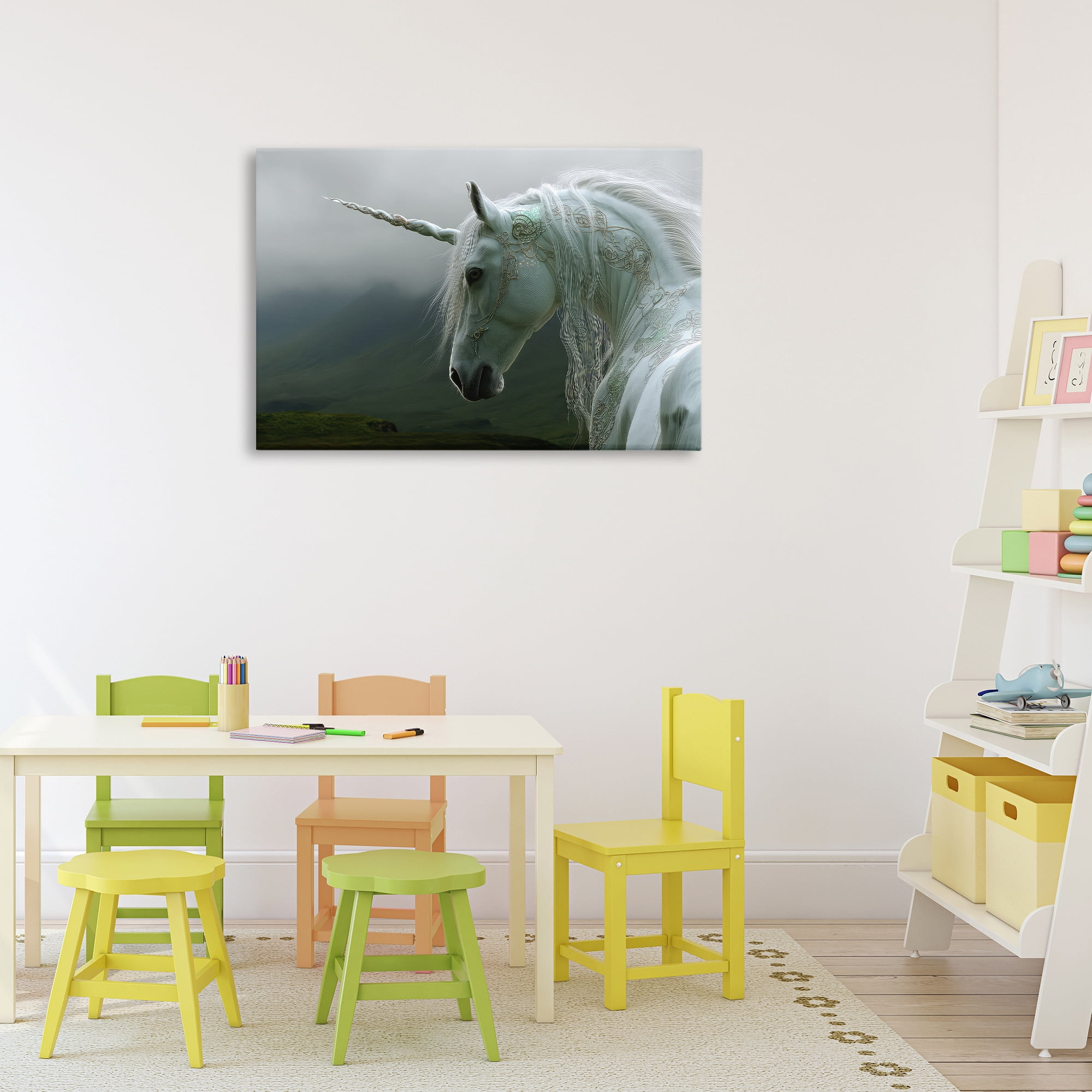 Stupell Industries Dreamy Celtic Unicorn Canvas Wall Art, design by The Wands Want