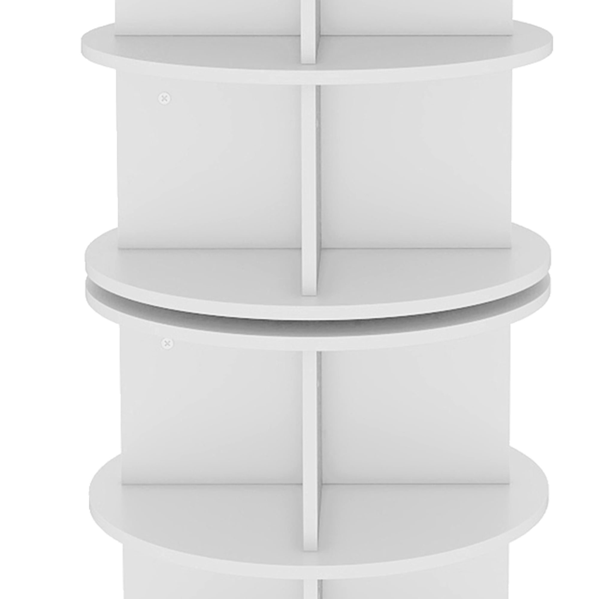 Uforic 6 Tier Rotating Shoe Rack Tower, 360° Spinning Shoe Display Lazy Susan,Vertical Rotate Shoes Closet Organization, White