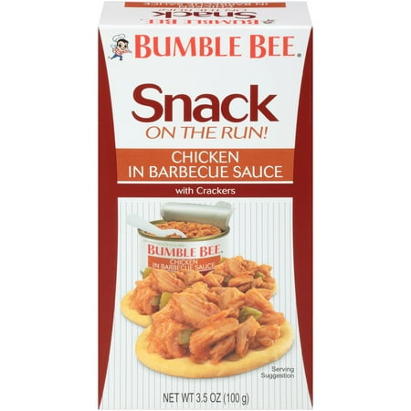(8 pack) (8 Pack) Bumble Bee Snack On The Run! Chicken in Barbecue Sauce with Crackers, 3.5 oz Kit