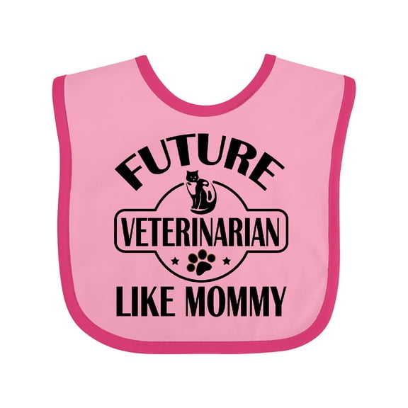 Inktastic Veterinarian Like Mommy Boys or Girls Baby Bib