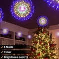thumbnail image 5 of Slssqhz 4 Pack Firework Starburst Lights 8 Modes LED Battery Operated Chandelier Star Lights with Remote, Hanging Ceiling Decor for Bedroom, Yard, Patio, Party, Christmas Decor, 5 of 7