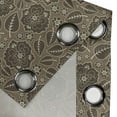 thumbnail image 4 of Ambesonne Brown Grommet Curtain, Leaves Flowers Vintage, 50" x 120", Brown Taupe, 4 of 6