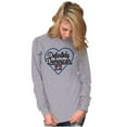 thumbnail image 3 of Definitely Dominican Cute Flag Love Women's Long Sleeve T Shirt Brisco Brands L, 3 of 5