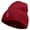 Red, variant on Clef Guitar Pick Embroidered 8 inch Acrylic Short beanie - Red OSFM