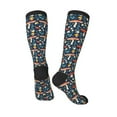 thumbnail image 5 of Lsque Colorful Mushrooms Printed Crew Socks Men's Women's LightWeight Thin Casual Calf Socks ,Knee High Socks,Cotton Socks, 5 of 9