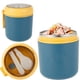 thumbnail image 1 of Duety Caja Lunch con Aislamiento Al Vacío, Contenedor de Alimentos con Cuchara Plegable, Contenedor de Sopa Térmica de Acero Inoxidable, Taza Termo, Tarro, Comida Fría y Caliente para Adultos, Escuela, Oficina, Picnic, Viajes Al Aire Libre, 1 of 7