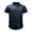 Navy, variant on WREESH Men's Slim Fitting Casual Turtleneck Mock Neck T-Shirt Short Sleeve Summer Pullover Top with Waffle Texture Tops Black