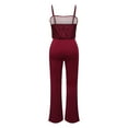 thumbnail image 5 of Solid Color Sleeveless Sparkly Slim Fit Fashion Jumpsuit For Women Womens Rompers Pants off Shoulder Outfits for Women Mesh Jumpsuit Denim Romper for Women Womens Rompers And Jumpsuits Dressy plus, 5 of 5