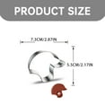 thumbnail image 4 of Clearance Bakeware under $5 Sports Stainless Football Football Cap Shaped Baking Tools Fondant Cutting Cookie Cake, 4 of 8