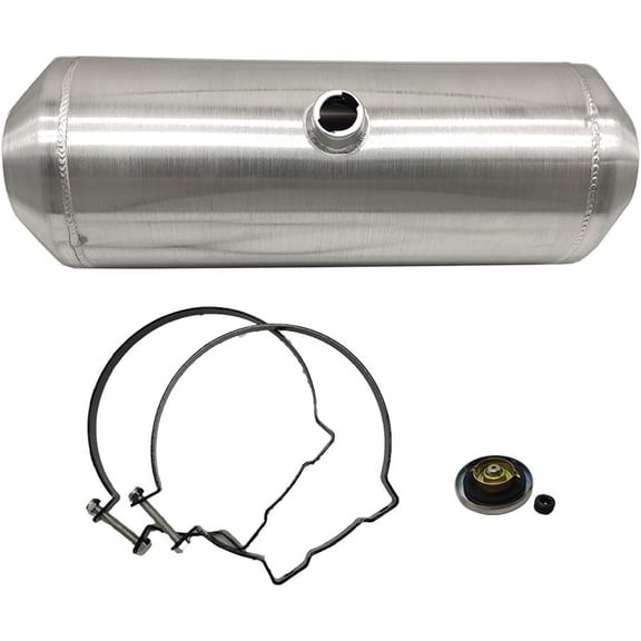 JSD AUTO PARTS 10 Gallons Gas Tank / Fuel Tank Aluminum Center Fill Spun 10 x30 1/4 NPT Outlet
