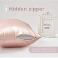 thumbnail image 4 of 20*30 Inch Satin Pillow cases - Soft Imitation Silk Pillow Covers (Set of 2) for Ultimate Comfort, 4 of 6