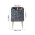thumbnail image 3 of Ovzne Imitation Rattan Flower Stand Triangular Support Flowerpot Indoor Desktop Potted Storage Container Office Woven Pot On Clearance, 3 of 6