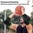 thumbnail image 2 of Ofertas Únicas 1 Par Manga de Compresión para Codo Manga para Tendinitis y Alivio del Dolor de Tenis Férula para Codo para Hombres y Mujeres L Verde, 2 of 7