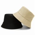 thumbnail image 1 of Dual-Sided Cotton Bucket Hat - Urban Style Versatile Outdoor Sunshade, 1 of 7