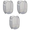 thumbnail image 1 of Paquete de 3 cestas de lavandería PENGJJMXG plegables de malla resistente con asas reforzadas, 1 of 5