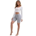 thumbnail image 5 of DARING DIVA Women's Lace Trim Soft Control Panties Mid Thigh Slimmer S Gray, 5 of 6