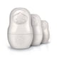 thumbnail image 1 of Juego de 6 tazas medidoras originales Fred Matryoshka, color blanco, 1 of 6