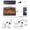Powder Coated + Electric + Antique Black + Vent Free + Insert + Tempered Glass + Sheet Metal + Plastic + Electric, variant on 26 inch Infrared Quartz Heater Fireplace Insert with Brick Design - Antique Black, Tempered Glass, Realistic Wood Logs, Fit TV Stand or Freestanding Use
