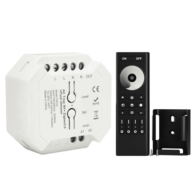 Tuya ZigBee Triac Dimmer LED Controller Smart Dimmer for Dimmable LED Lights Support Smart APP RF Remote Control B