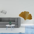 thumbnail image 2 of Escultura De Hierro Forjado Con Hojas De Ginkgo Para Decoración De Pared, Ideal Para Sala De Estar, Oficina, Hotel, Comedor, Restaurante, Granja, Hojas De Ginkgo Abstractas Montadas En La Pared., 2 of 8
