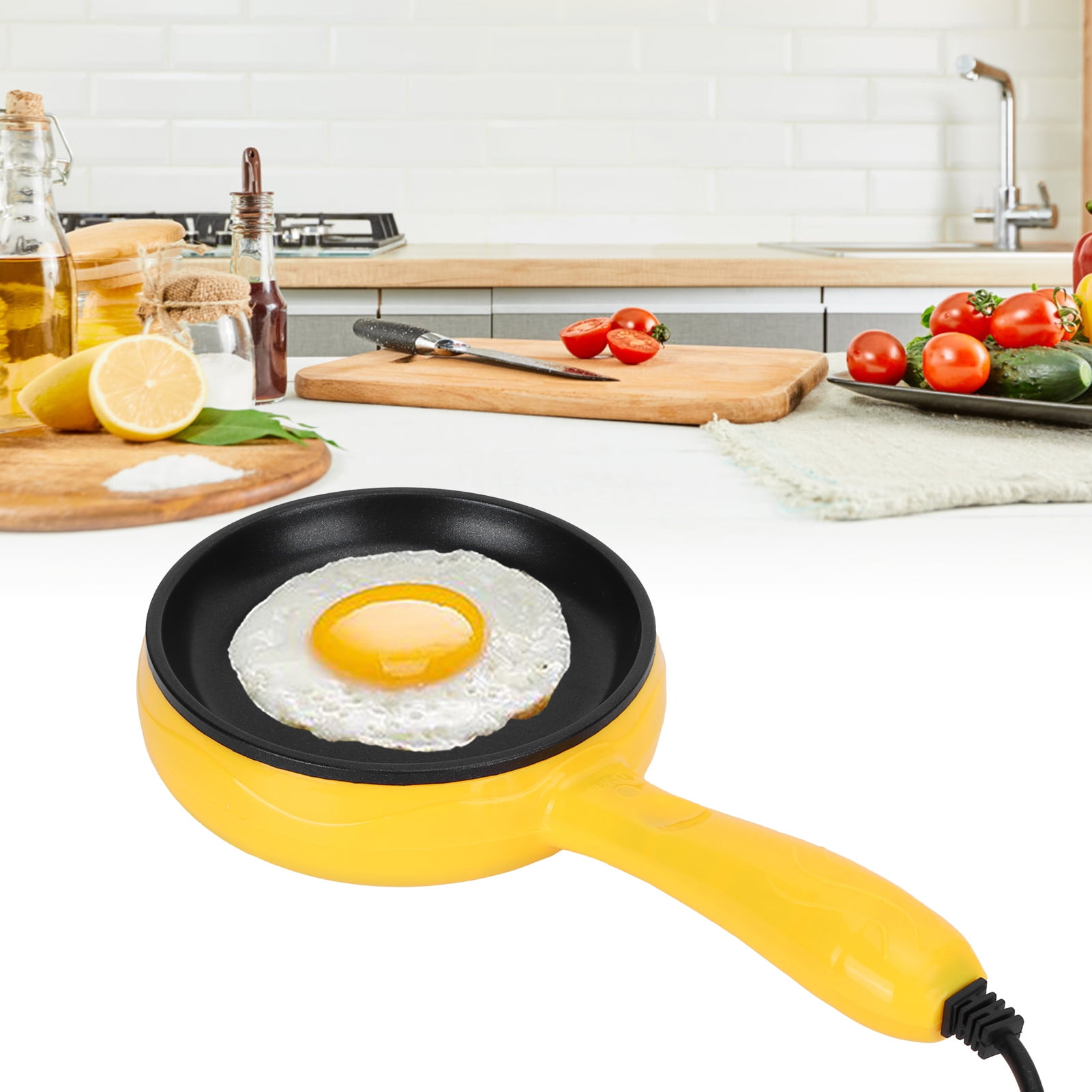 Electric Omelette Pan, 300W Multipurpose Portable Mini Non-Stick Electric Egg Frying Pan, Steak Home Kitchen Pancake Dormitory For Frying Egg
