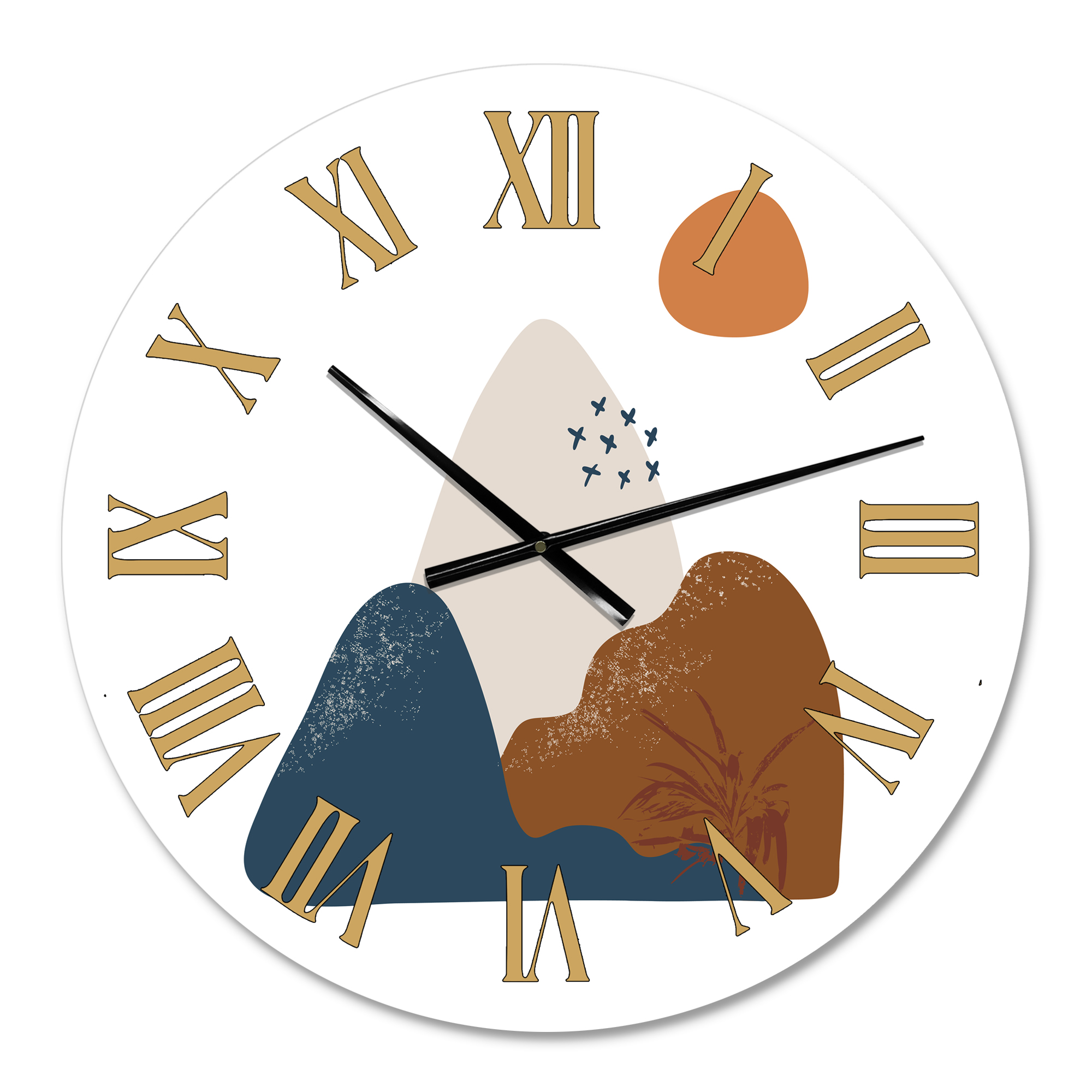 Designart 1 in Quartz Modern/Contemporary Wall Clock