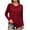 Red, variant on Besolor Long Sleeve Shirts for Women Fall V Neck Lightweight Casual Loose Base Layer T-Shirt Tops(X-Large,Red)