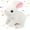 Bunny-White, variant on Easter Hopping Rabbit Interactive Electronic Pet Plush Bunny Toy with Sounds and Movements Animated Walking Wiggle Ears Twitch Nose Gift for Toddlers Birthday, Brown, 7''