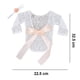 thumbnail image 5 of Laklulu Peleles de encaje para bebés recién nacidos, accesorios de fotografía con vestido con lazo, trajes de sesión para bebés, niñas, gemelos de princesa, champán, 5 of 6
