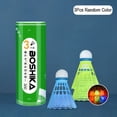 thumbnail image 1 of 2/3/4/8PCS LED Badminton Ball Glowing Light Up Badminton Shuttlecocks Colorful Lighting Balls Sports Training In/Outdoor Game 3Pcs, 1 of 6
