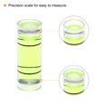thumbnail image 4 of Uxcell 10 Packs Cylindrical Bubble Level 9x25mm Mini Bullseye Spirit Levels for Camera Tripod Telescope, Green, 4 of 6
